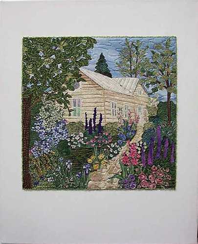 My Dream House Art Quilt, Sue Andrus Gardens